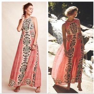 Floor length beaded dress